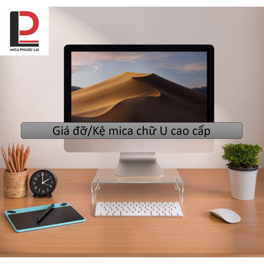 Kệ mica chữ U, Giá đỡ lap top / bàn phím