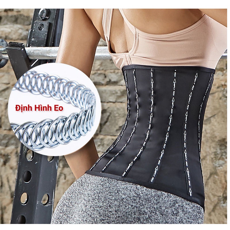 Đai Nịt Bụng Định Hình 13 Xương, Cao 26cm Siêu Đốt Mỡ, Sinh Nhiệt Đốt Cháy Mỡ Thừa Thon Gọn, Định Hình Eo, Tập Gym,Yoga