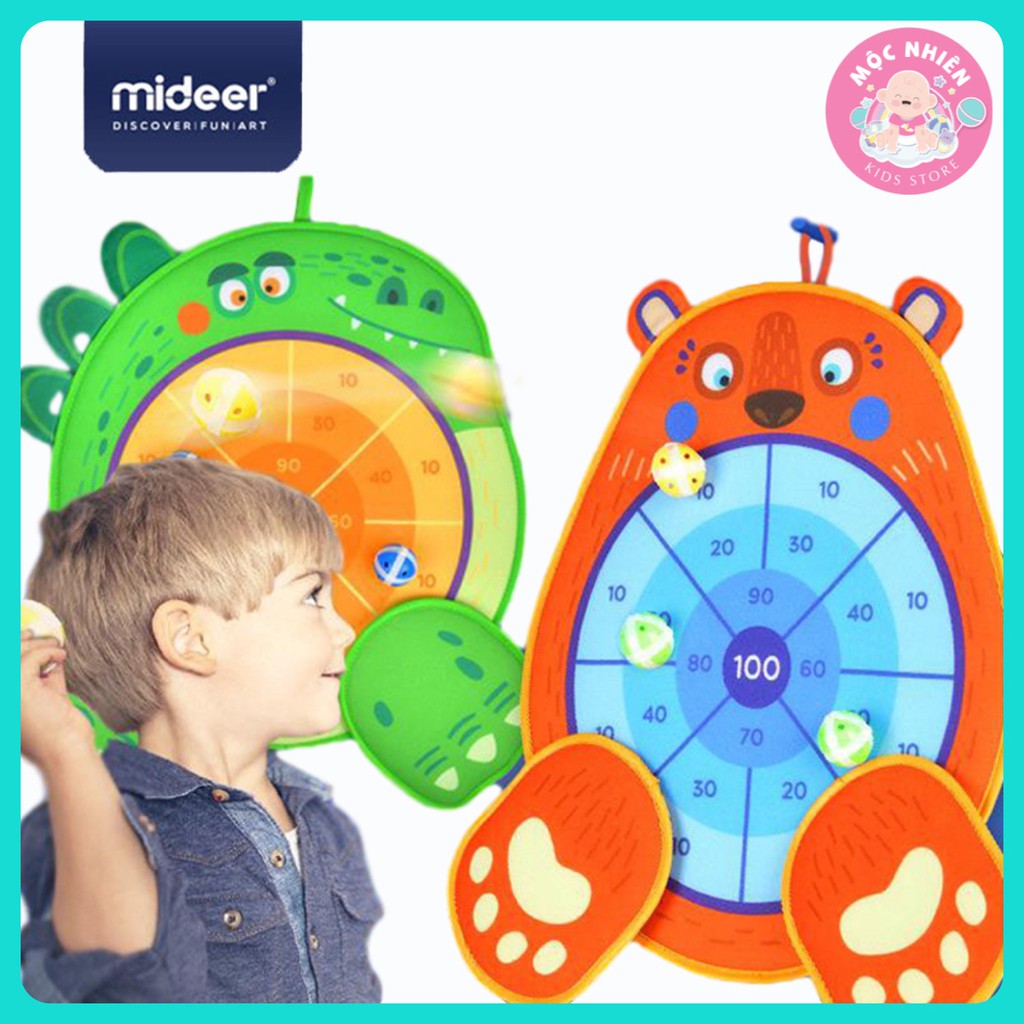 Trò Chơi Ném Bóng Tính Điểm Gấu/Khủng Long - Mideer fun art game BEAR/DINOSAUR