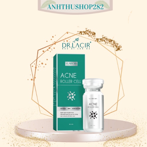 Tinh chất mụn lăn Acne Roller Cell Dr Lacir chính hãng giúp ngừa mụn làm mờ vết thâm mụn không bong tróc 10ml