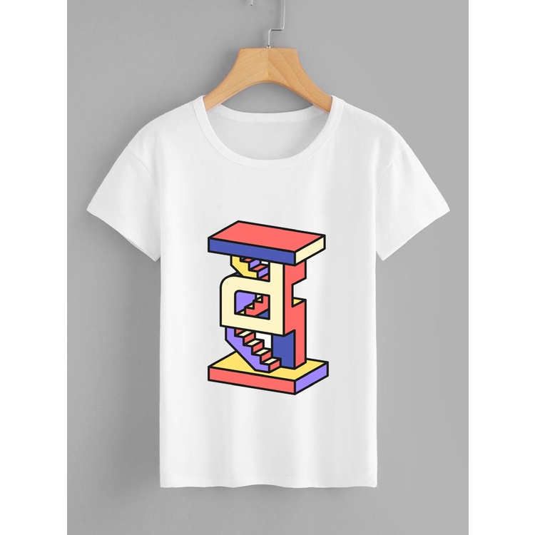 áo thun nam nữ bé trai bé gái  áo phông nam tay ngắn cổ tròn chất cotton co giản hình chữ cái theo tên