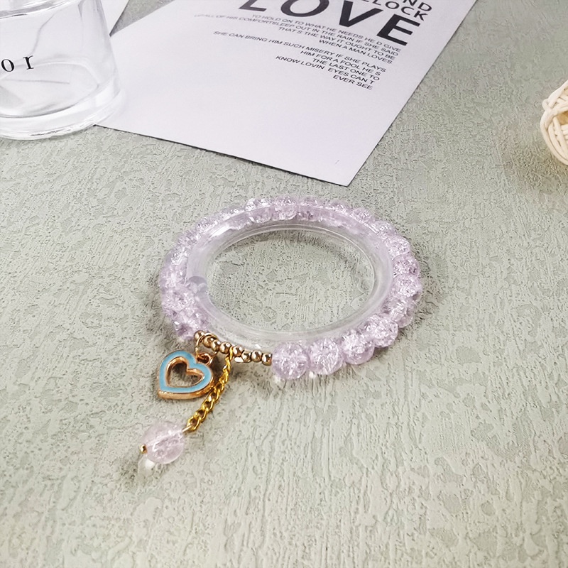 Mới Vòng Đeo Tay Đính Đá Pha Lê Hình Hoa Xinh Xắn Cho Nữ