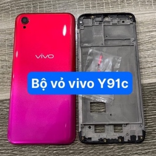 bộ vỏ vivo Y91c / Y1s ,kèm khay sim,phím,kính camera