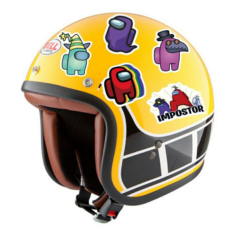 Set 10 miếng dán tatoo hình xăm Noel và sticker Among Us chống thấm