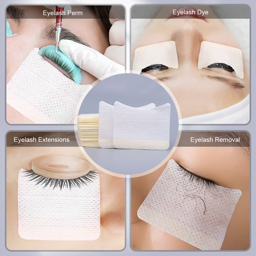 Set 40 Miếng Cotton Tẩy Trang Cho Nối Mi Chuyên Dụng