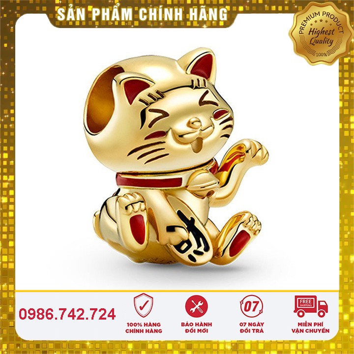 [Hàng cao cấp] Charm Bạc S925 ALE Cao Cấp - Charm Con Mèo Phát Tài - Mã sản phẩm CHARMBAC_DNJ00021