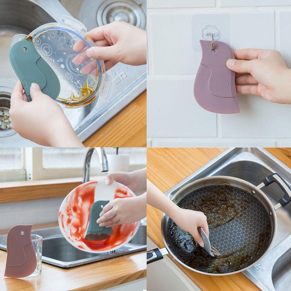 MUVAKO Cọ Quét Dầu Hình Chim Cánh Cụt Hoạt Hình Trang Trí Bánh Kem