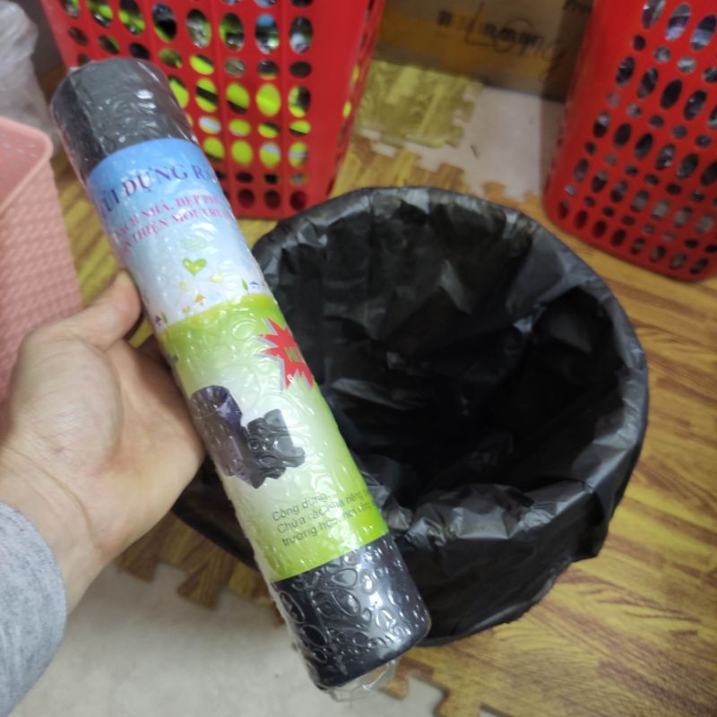Cuộn Rác Túi nilong Đựng Rác Màu đen - Siêu Tiện Lợi Giúp Phân Loại Rác Dễ Dàng
