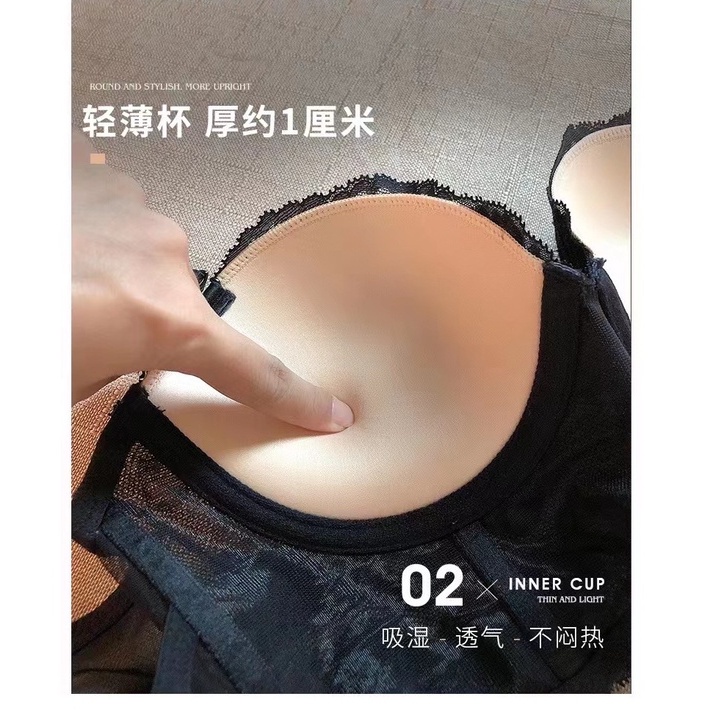 Bộ Đồ Lót Ren Hoa Lưng Quyến Rũ Cho Nữ