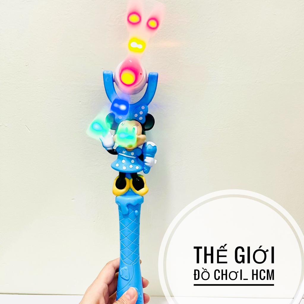 [HOT- HÀNG MỚI VỀ] Đồ chơi cây quay Mickey gậy flash có nhạc đèn phát sáng dành cho bé đi công viên đi biển