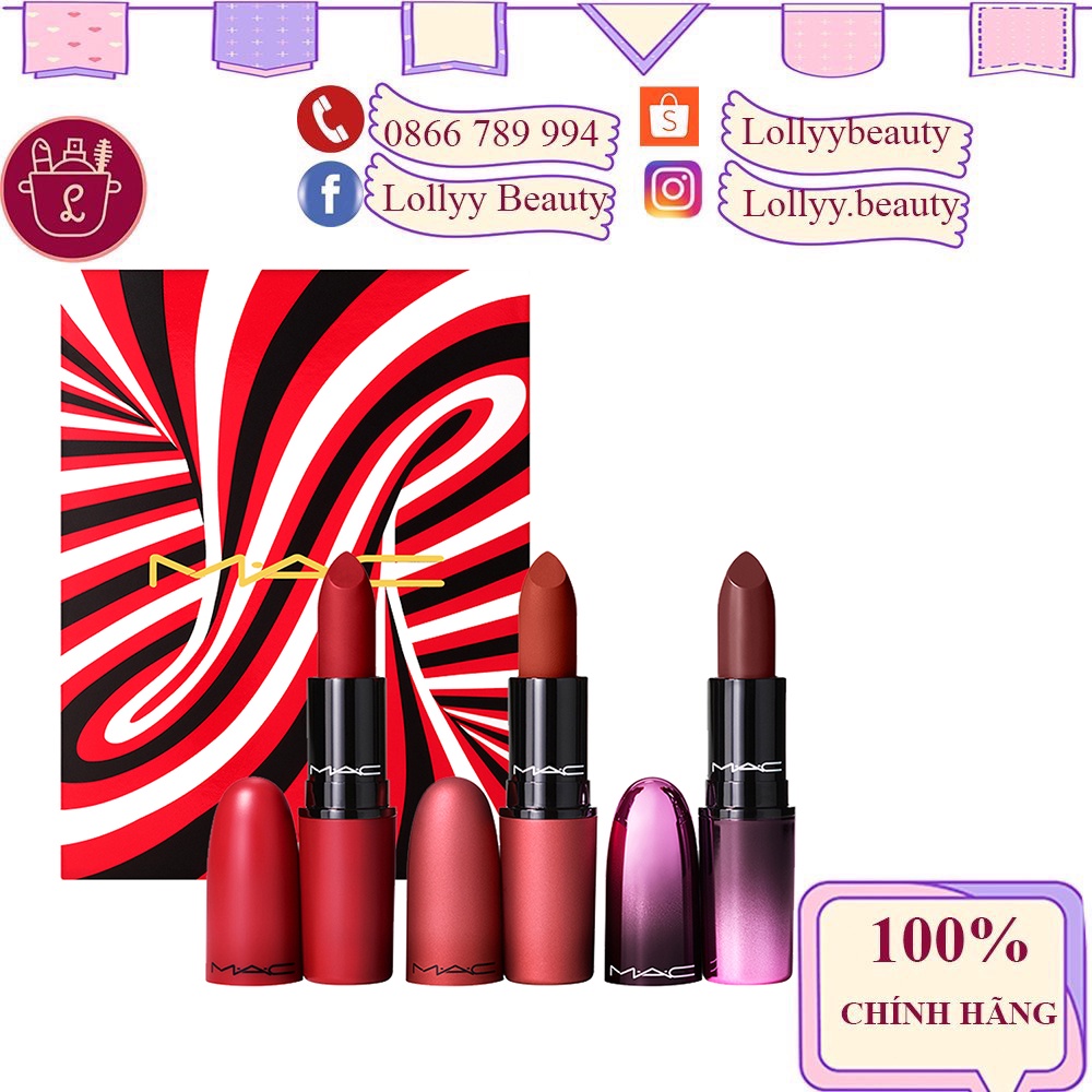 Son MAC chính hãng Ruby Woo, Devote To Chili, Lady Bug, Marrakesh, Bated Breath các màu ( Hàng mới về )