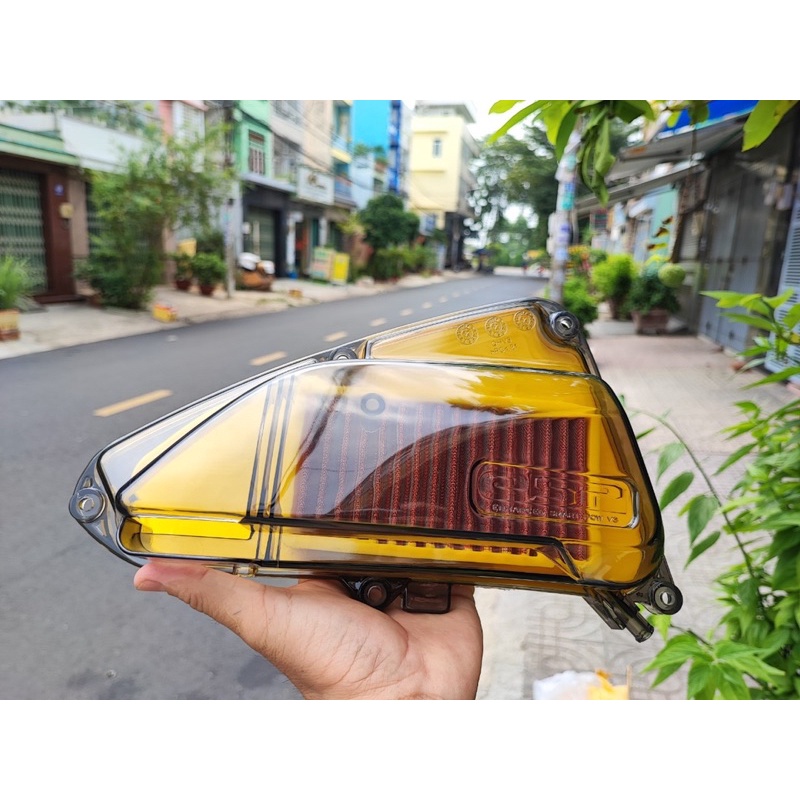 Ốp pô e trong suốt + lọc gió KN gắn Scoopy, Vision 2021-2023