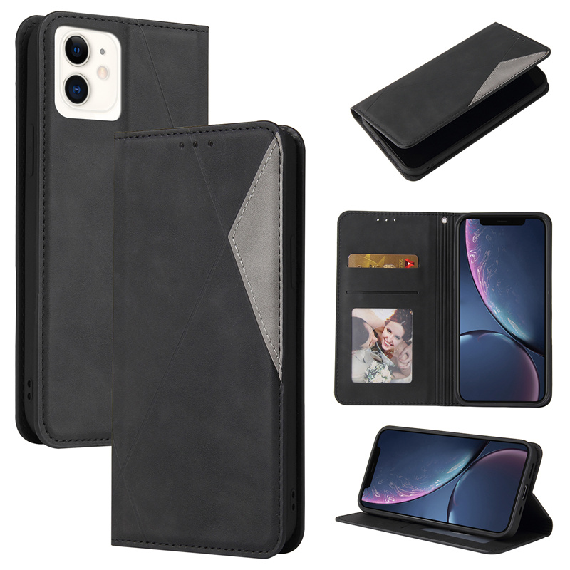 Casing Xiaomi Redmi Note 7 8 Pro 8T 9C 9A 9 Prime 8A 8 7A Flip Leather Case Auto Closing Magnetic Cover Frosted Stripe Full Shell