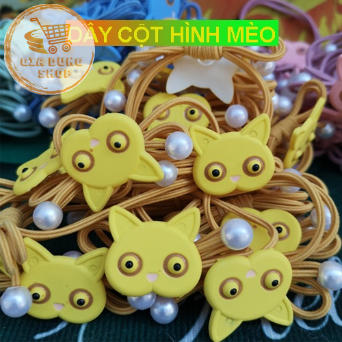 Dây buộc tóc hình mèo siêu dễ thương