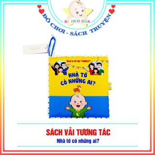 Sách vải Lalala baby "Nhà tớ có những ai?- Who's is my family?"