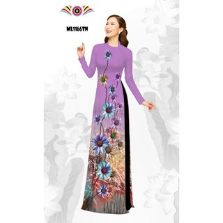 [Freeship đơn từ 0đ] ] Áo dài lụa nhật 👗 FREESHIP 👗 Áo dài chất lụa Nhật in 3d đẹp