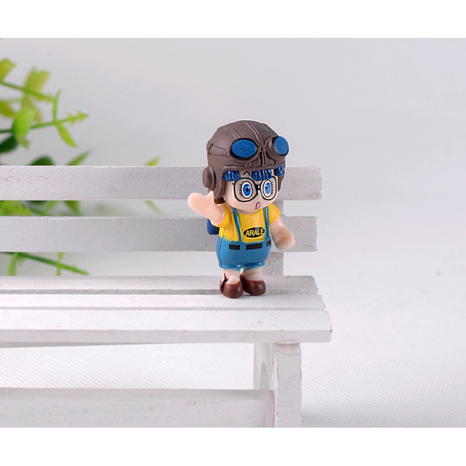 Mô hình Arale siêu cute cho các bạn trang trí tiểu cảnh, chế móc chìa khóa DIY