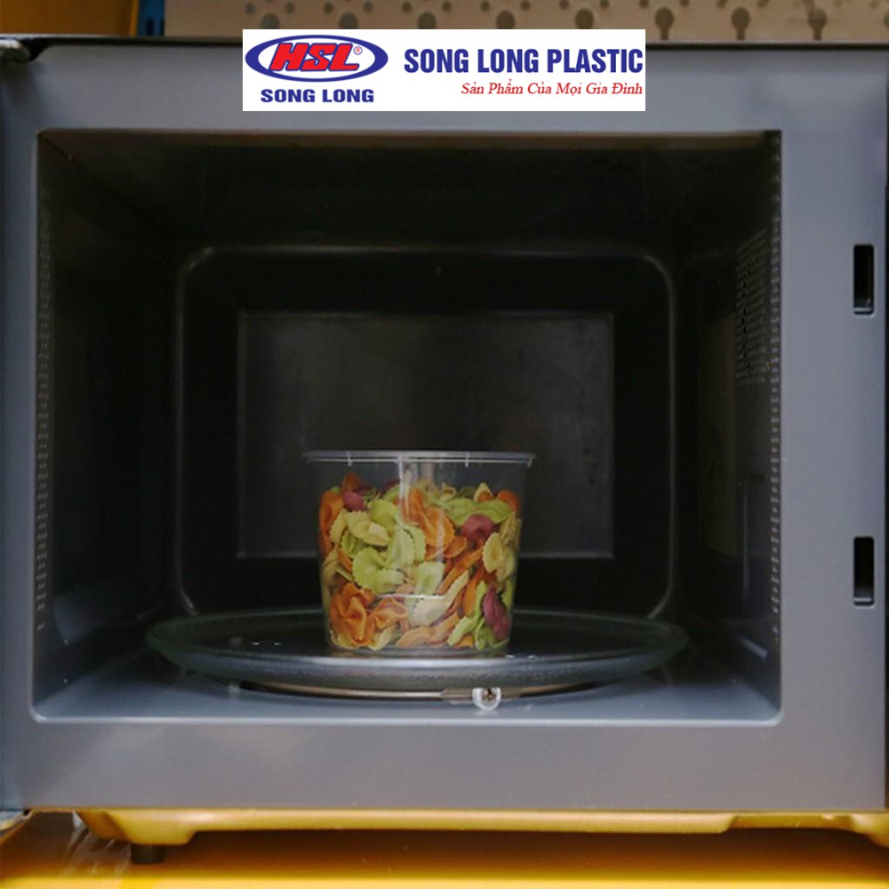 Bộ 10 hộp đựng thực phẩm Song Long Plastic nhựa trong suốt - L-650