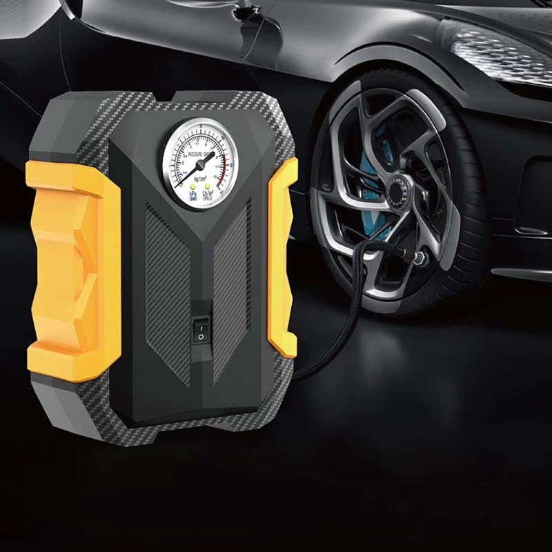 Bơm Xe Hơi 150 PSI, Bơm Xe Điện Tử Tự Ngắt, Công Suất 12V