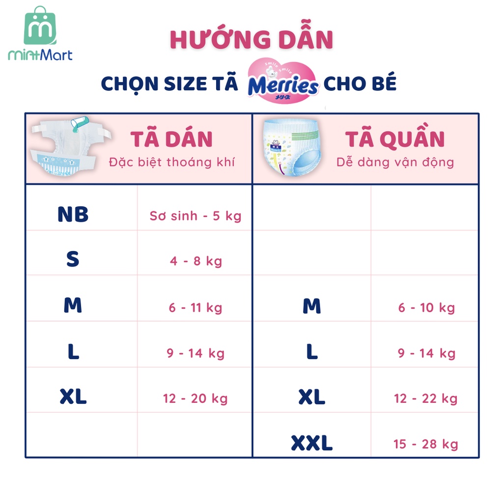 [Cộng miếng] Bỉm Merries nội địa Nhật chính hãng -  Bỉm Merries dán/quần đủ size NB96/S88/M64/M68/L50/XL44