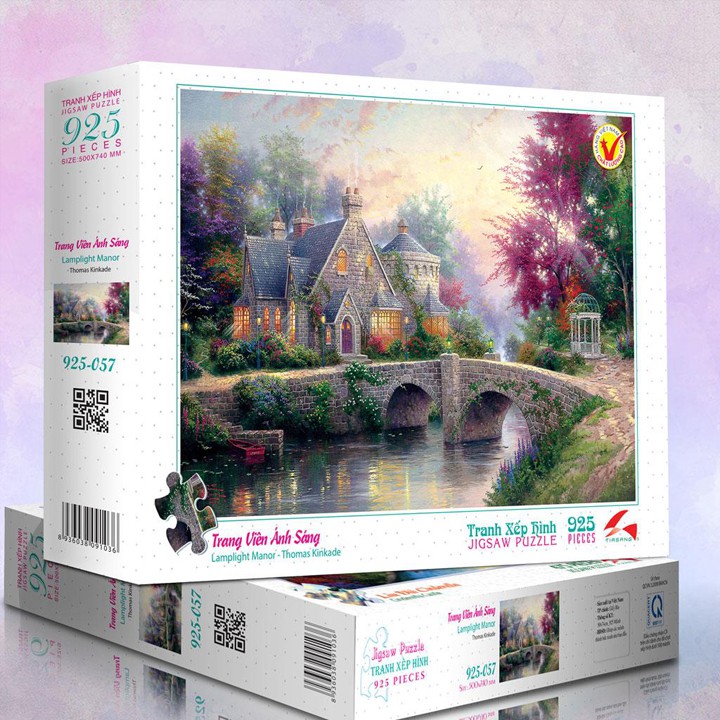 Tranh xếp hình Jigsaw Puzzle giải tỏa stress Tia Sáng 925 mảnh - Trang viên Ánh Sáng - MSP: 925-057