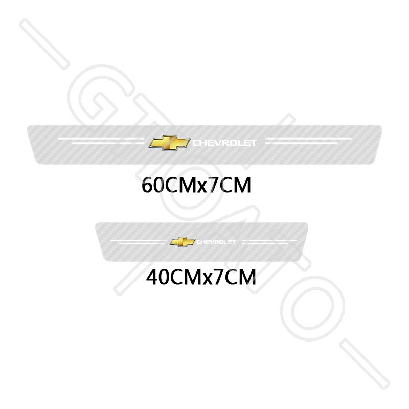 GTIOATO 4 Chiếc Trong Suốt Sợi Carbon Dán Xe Dán Cửa ô Tô DáN ChốNg XưỚC Ô Tô Bảo Vệ Cửa ô Tô Phụ KiệN Xe HơI Cho Chevrolet Spark Cruze Orlando Captiva Trax Aveo Colorado Vivant Traiblazer Silverado