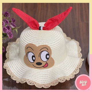 Mũ cói,nón cói cho bé yêu,bé gái, trẻ em đi biển