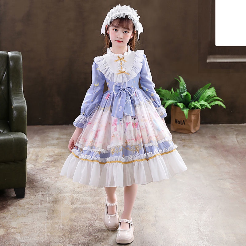 Lolita girls 2021 princess dress autumn lolita dress children's dress lolita dress zW9K