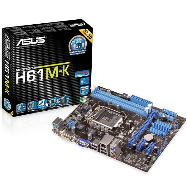 [Mã 1911ELSALE hoàn 7% đơn 300K] Main Asus H61 zin cũ đủ chặn