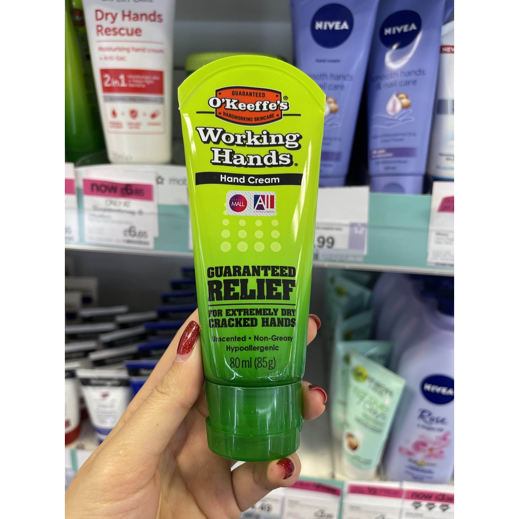 [TOP 1 SHOPEE] Kem phục hồi da tay chân nứt nẻ, khô ráp O'Keeffe’s Working Hands / Healthy Feet Cream (Bill Anh)