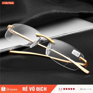  Kính viễn thị hai tròng gọng TITAN nhôm magie siêu nhẹ nhìn xa và gần Nhật Bản  KVN11UNIQUI  