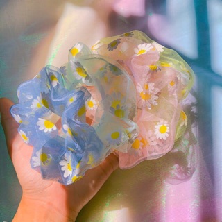 Cột tóc Scrunchies mẫu hoa cúc