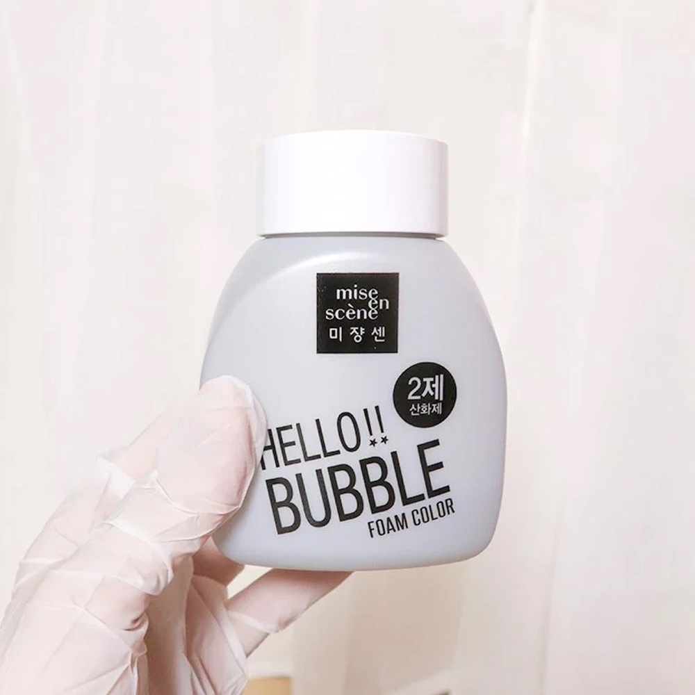 Thuốc nhuộm tóc Hello Bubble Foam Mise En Scene phiên bản Black Pink dạng bọt