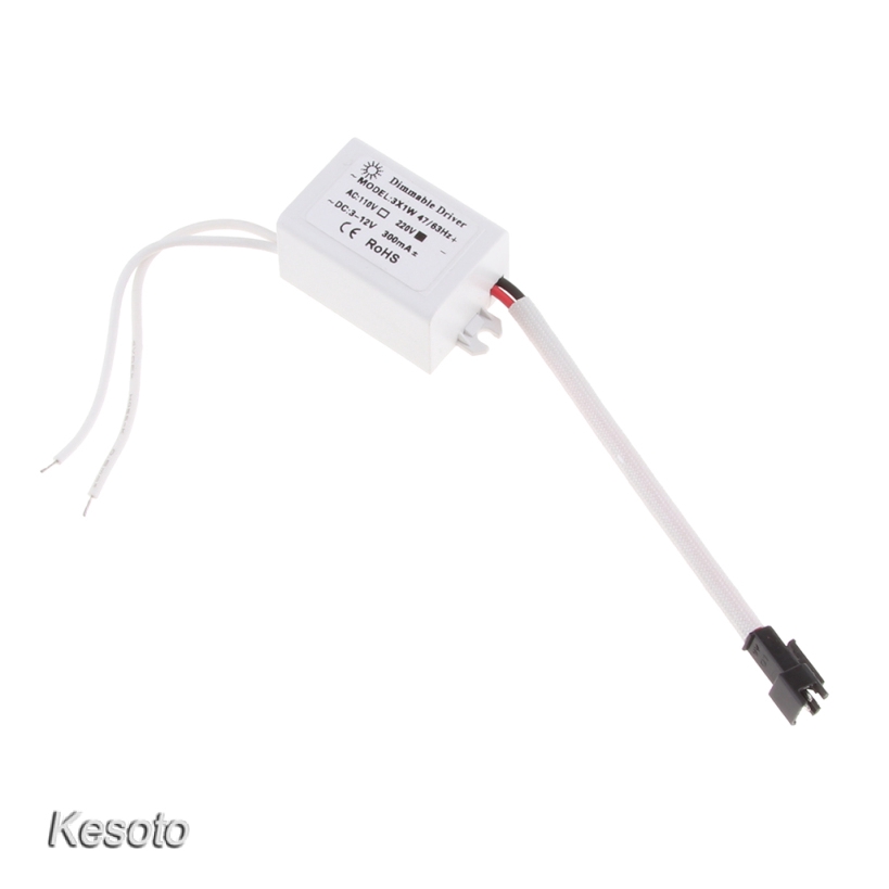 [KESOTO] Dimmable LED Driver 3x1W Dimming LED Driver DC 3-12V 300mA for LED Downlight