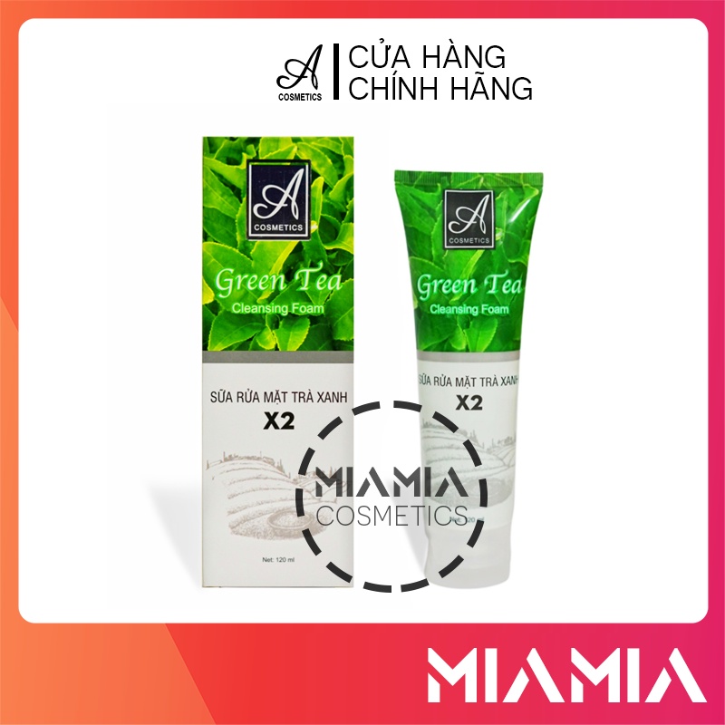 Sữa Rửa Mặt Trà Xanh X2 A Cosmetics Chính Hãng Mỹ Phẩm Phương Anh