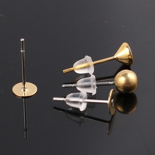 Chốt silicon bông tai bạc thay thế 1994 SILVER