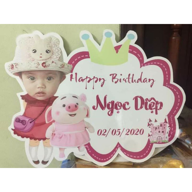 Hình chibi bảng tên bé gái