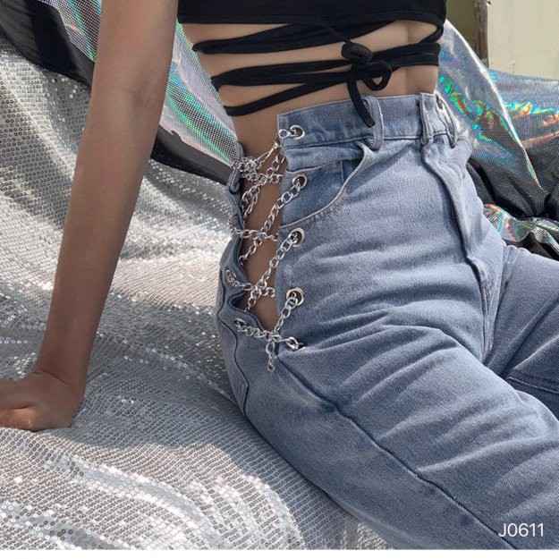 QUẦN JEANS DÂY XÍCH (J0611)