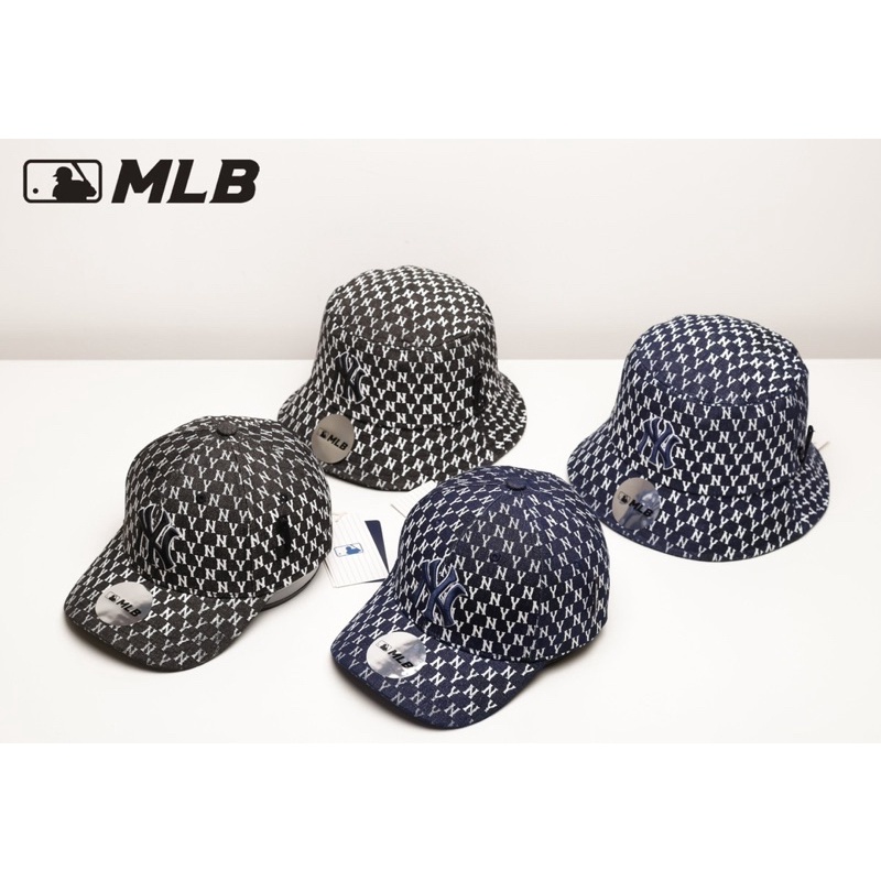 Mũ Bucket - Lưỡi Trai Full Mono Logo Thêu