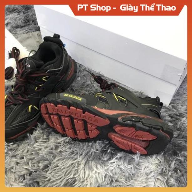 PT Shop [FreeShip+ Hàng Cao Cấp] Giầy balen track 3.0 đen đỏ, Giày nam nữ Full phụ kiện (ảnh thật) , Giày Sneaker