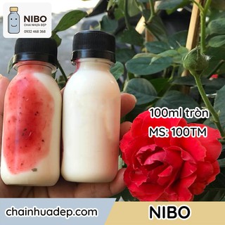 [Chai nhựa 100ml] 100 chai đựng sữa chua | MS: 100TM