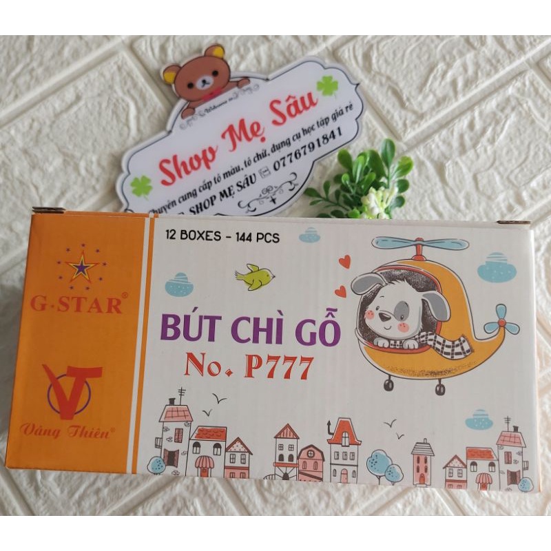 Hộp 12 bút chì 2B P777 ⚡ SALE SỐC ⚡ Combo 12 cây chì viết cao cấp cho học sinh, văn phòng