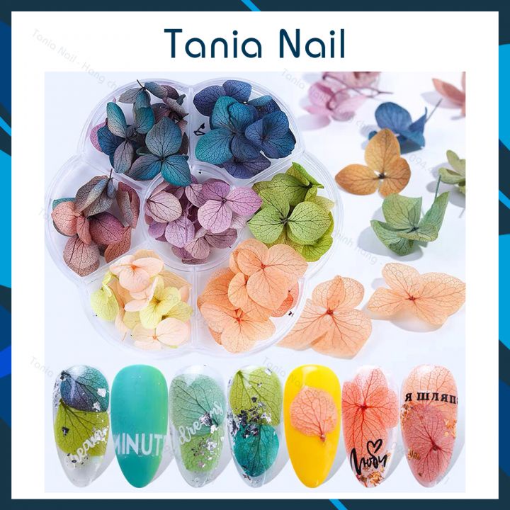 Hoa Lụa Trang Trí Móng Hàn Quốc Hoa Khô Nail Giá Rẻ, Hoa San Hô 7 Màu