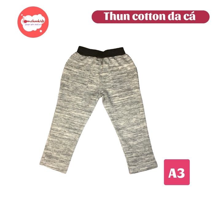 Quần thun dài bé gái từ 9-20kg. Chất thun cotton 100% mềm mượt độ co gian tốt, phối bo - Tomchuakids