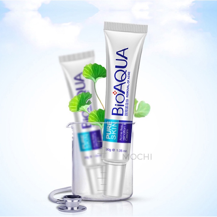 Kem Mụn Acne Bioaqua Giảm Mụn Trứng Cá l Mụn Bọc l Mụn Đầu Đen l Mụn Cám Dưỡng Da Mụn Nội Địa Trung MOCHI SHOP