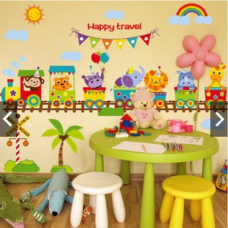 Decal Dán Tường Happy Traver