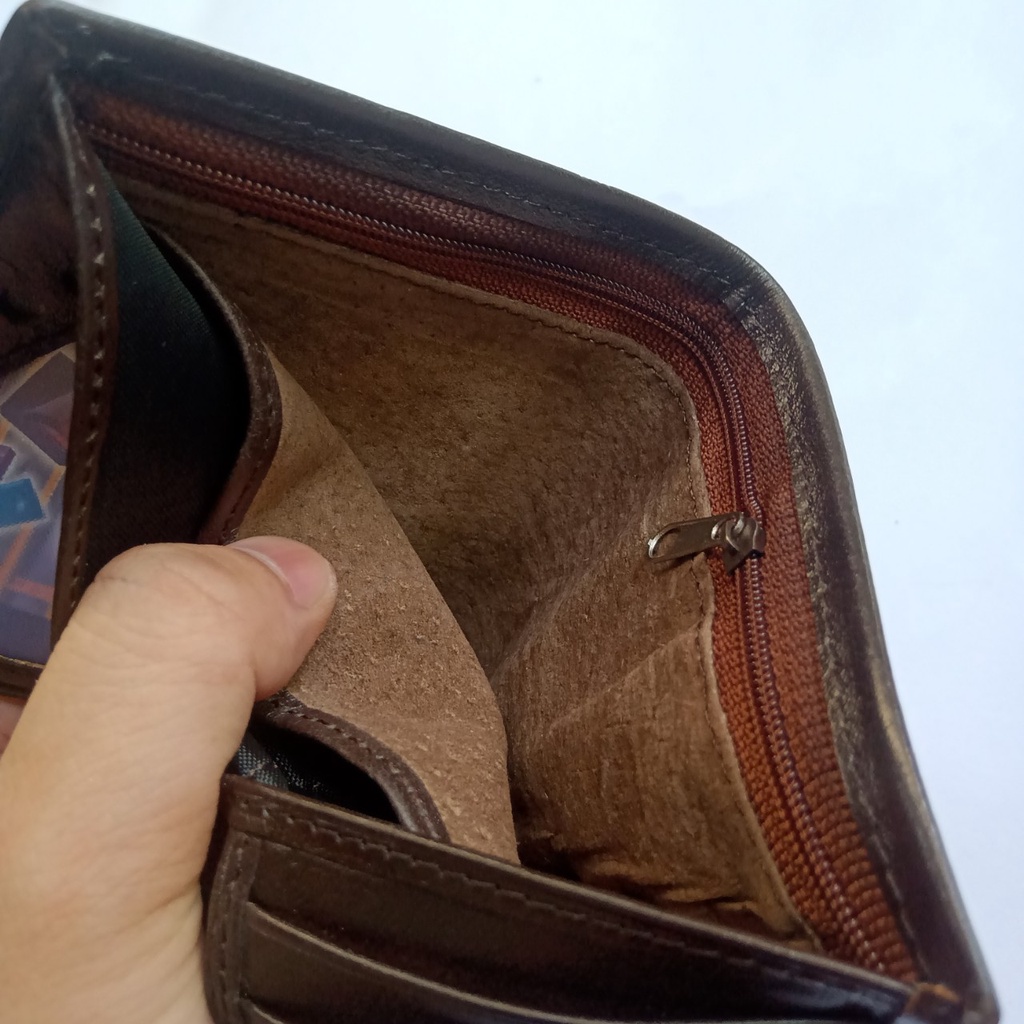 Ví nam cao cấp cầm tay dáng đứng ví da nam da bò thật da mềm full hộp