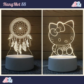 Đèn ngủ cute 3d led để bàn anime