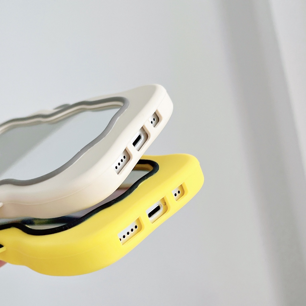 Ốp Điện Thoại Mềm In Hình Pikachu Hoạt Hình Có Gương Chống Rơi Vỡ Cho Iphone 14 14 Max 11 12 13 Pro Max