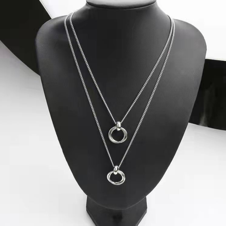 Vòng cổ Nam Mặt Nhẫn Đơn Giản Thời Trang